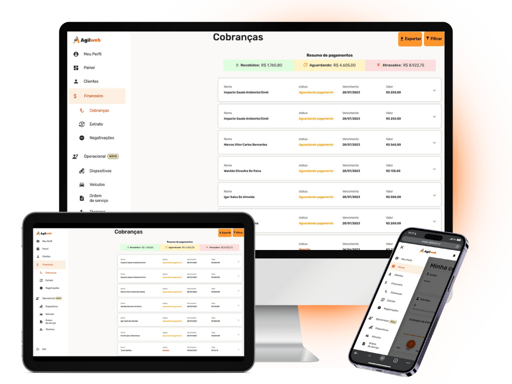 Plataforma agilweb mockup